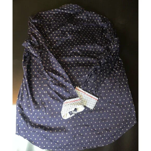 Butter Cloth Shirt Mens L Blue Long Sleeve Button Up Casual Flip Cuff - Picture 2 of 9